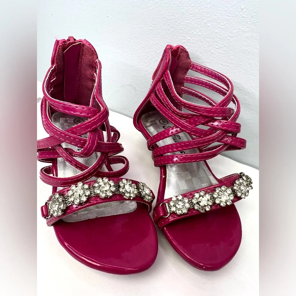 Fabulous - Lety, Toddler Size:4, Pink Rhinestone Shoes, New‎ with tag